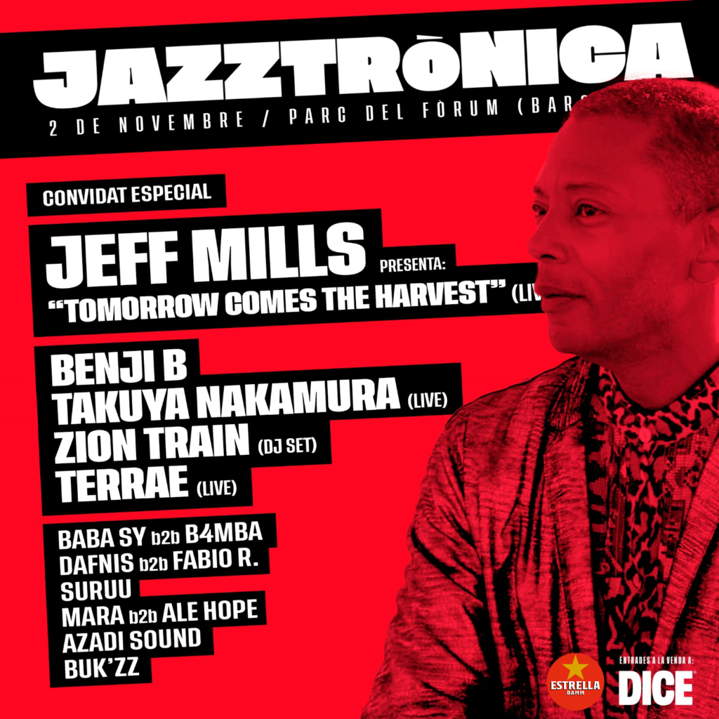 Jazztrónica vuelve el sábado 2 de noviembre el Parc del Forum con el nuevo poyecto de Jeff Mils en primicia en España