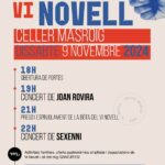 La Festa del Vi Novell del Celler Masroig arriba enguany amb novetats i un ambicios cartell dissabte 9 de novembre