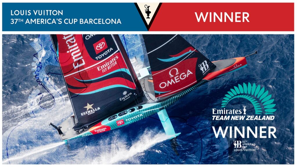 Emirates Team New Zealand hace historia al ganar la Louis Viutton 37ª AMERICA’S CUP