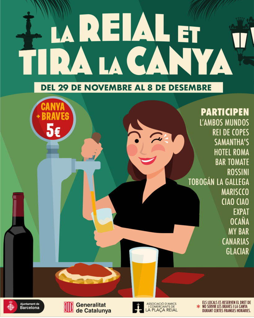 La Plaça Reial presenta ‘La Reial et Tira la Canya’, un itinerari per 14 locals del 29 de novembre al 8 de desembre