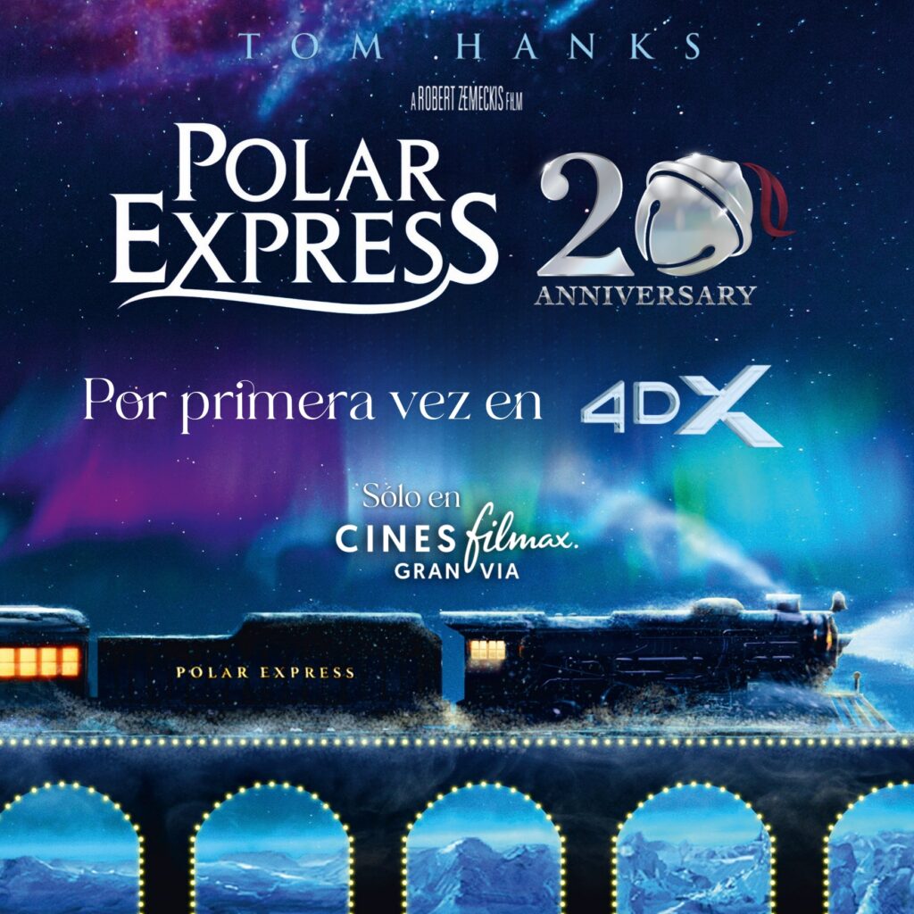Cines Filmax celebra el 20 aniversario de Polar Express con una experiencia única 4DX estas navidades a partir del 5 de diciembre