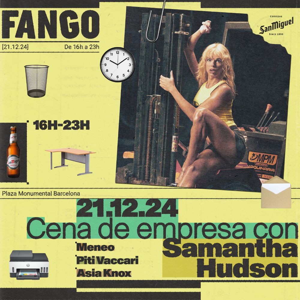 FANGO cierra temporada con ‘Cena de Empresa’ este sábado 21 de diciembre con Samantha Hudson