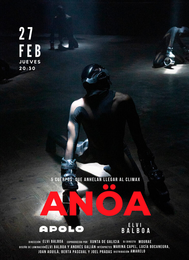 La compañía de danza Elvi Balboa presenta ANÖA en Apolo: un espectáculo inmersivo de movimiento, luz y música electrónica el 27 de febrero en la Sala Apolo