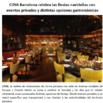 COYA Barcelona celebra las fiestas navideñas con eventos privados y distintas opciones gastronómicas