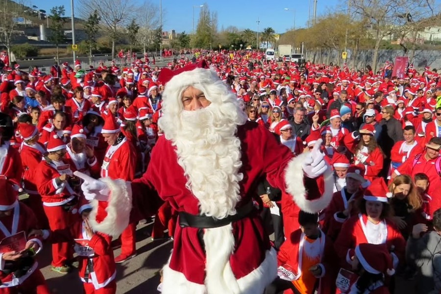 I Cursa Pare Noel de Barcelona domingo 22 de diciembre