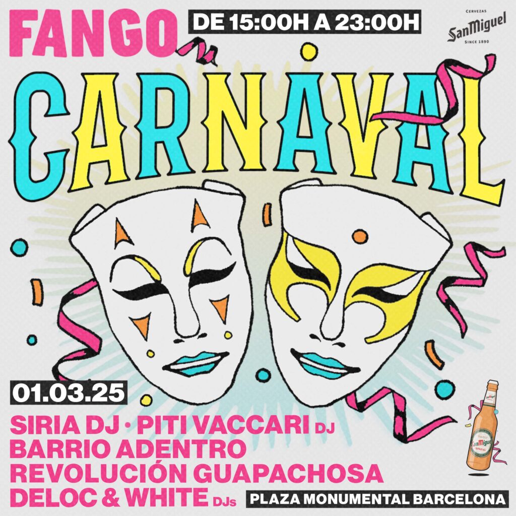 FANGO enciende el Carnaval el 1 de marzo con Siria DJ, Piti Vacari, Barrio Adentro y mucho más