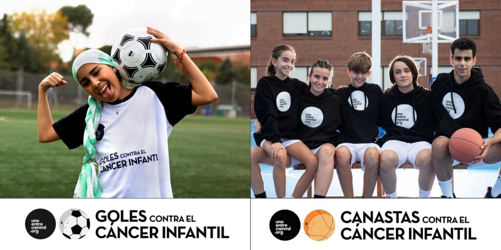 Los Clubes de fútbol y baloncesto de Cataluña se suman a «Goles Contra el Cáncer infantil» y «Canastas Contra el Cáncer infantil de La Fundación Unoentrecienmil el 15 y 16 de febrero