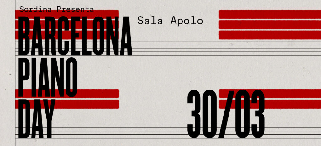 Apolo y Sordina Sessions presentan una nueva edición del Barcelona Piano Day con Chano Domínguez y un artista sorpresa el 30 de marzo