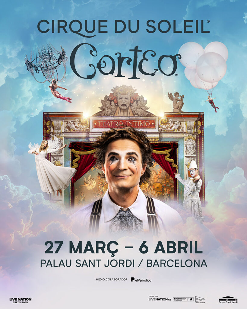Cirque du Soleil vuelve a España con una de las producciones más queridas, CORTEO! del 27 de marzo al 6 de abril de 2025, en el Palau Sant Jordi
