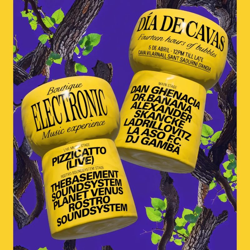 Día de Cavas Vol III: el festival gourmet de electrónica que llega a Cavas Vilarnau el 5 de abril