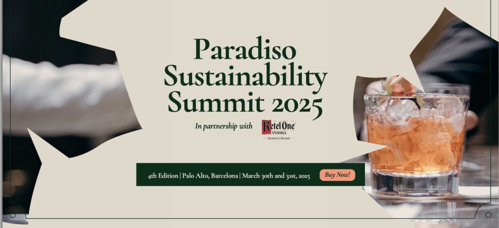 **Paradiso Sustainability Summit: Un Encuentro Global de Innovación en Coctelería y Sostenibilidad en Barcelona**que tendrá lugar el próximo domingo 30 de marzo de 2025 en Palo Alto, Barcelona.