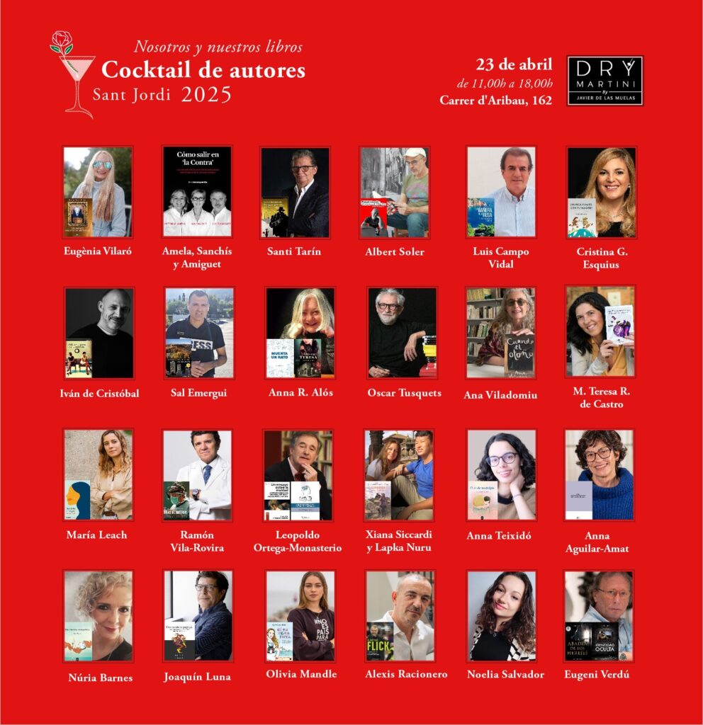 Cocktail de autores en DRY Martini el 23 de abril
