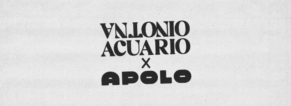 Apolo presenta una colección exclusiva de camisetas upcycling diseñadas por Antonio Acuario el 15 de mayo