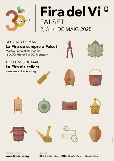 La Fira del Vi de Falset celebra enguany el seu 30 aniversari del 2 al 4 de maig