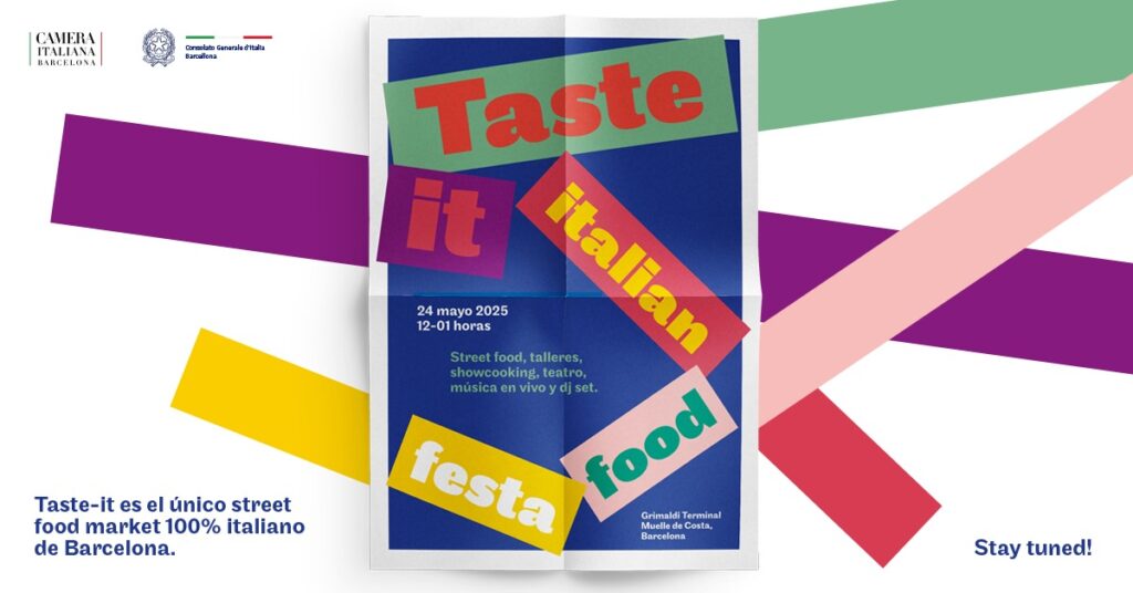 ‘Taste-It’, el festival donde disfrutar de la gastronomía italiana y la italianidad con street food, talleres, música y teatro el 24 de mayo