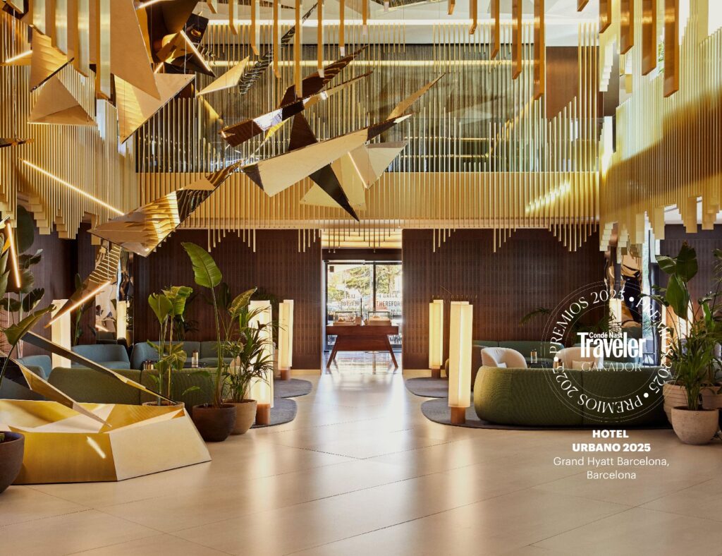 Grand Hyatt Barcelona, reconocido como MejorHotel Urbano 2025 por Condé Nast Traveler España