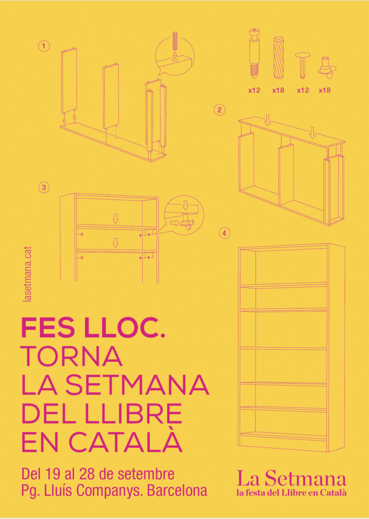 Del 19 al 28 de setembre, La Setmana del Llibre en Català torna a Lluís Companys amb nous espais
