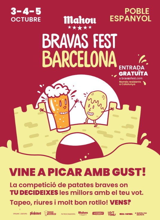Llega la 4ª edición del Mahou Bravas Fest en el Poble Espanyol del 3 al 5 de octubre de 2025