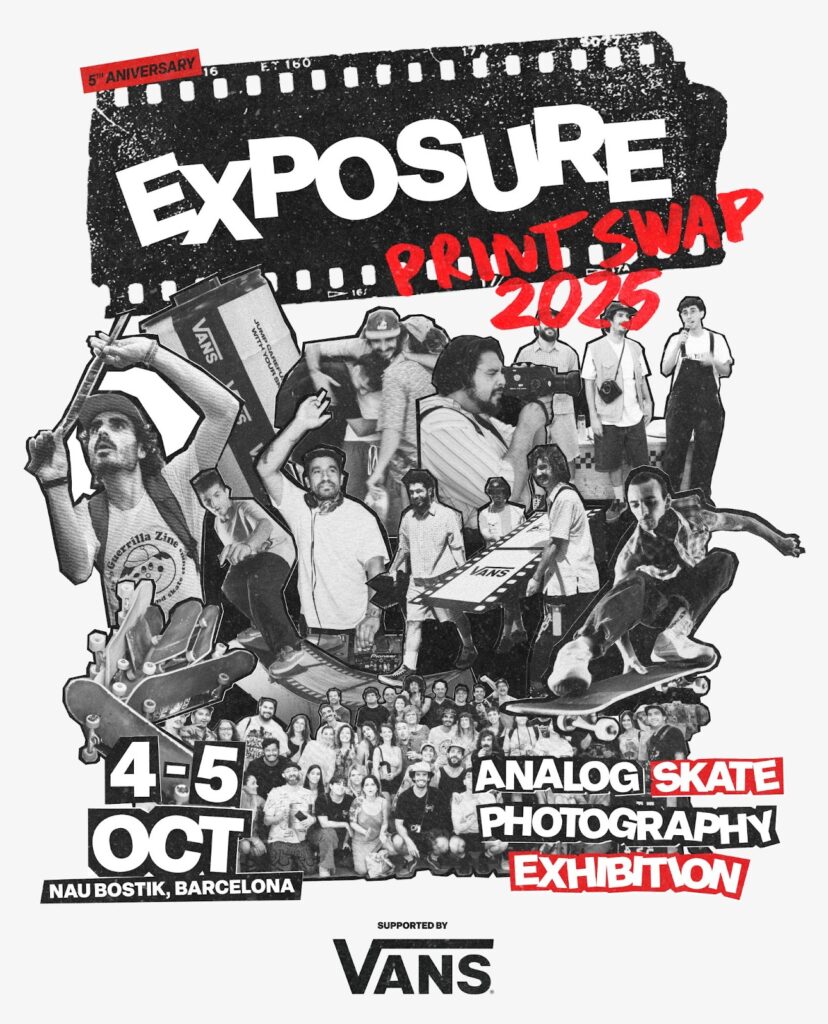 Exposure – Print Swap 2025 llega a Barcelona: Un evento que celebra la fotografía analógica y el skateboarding 4 y 5 de octubre