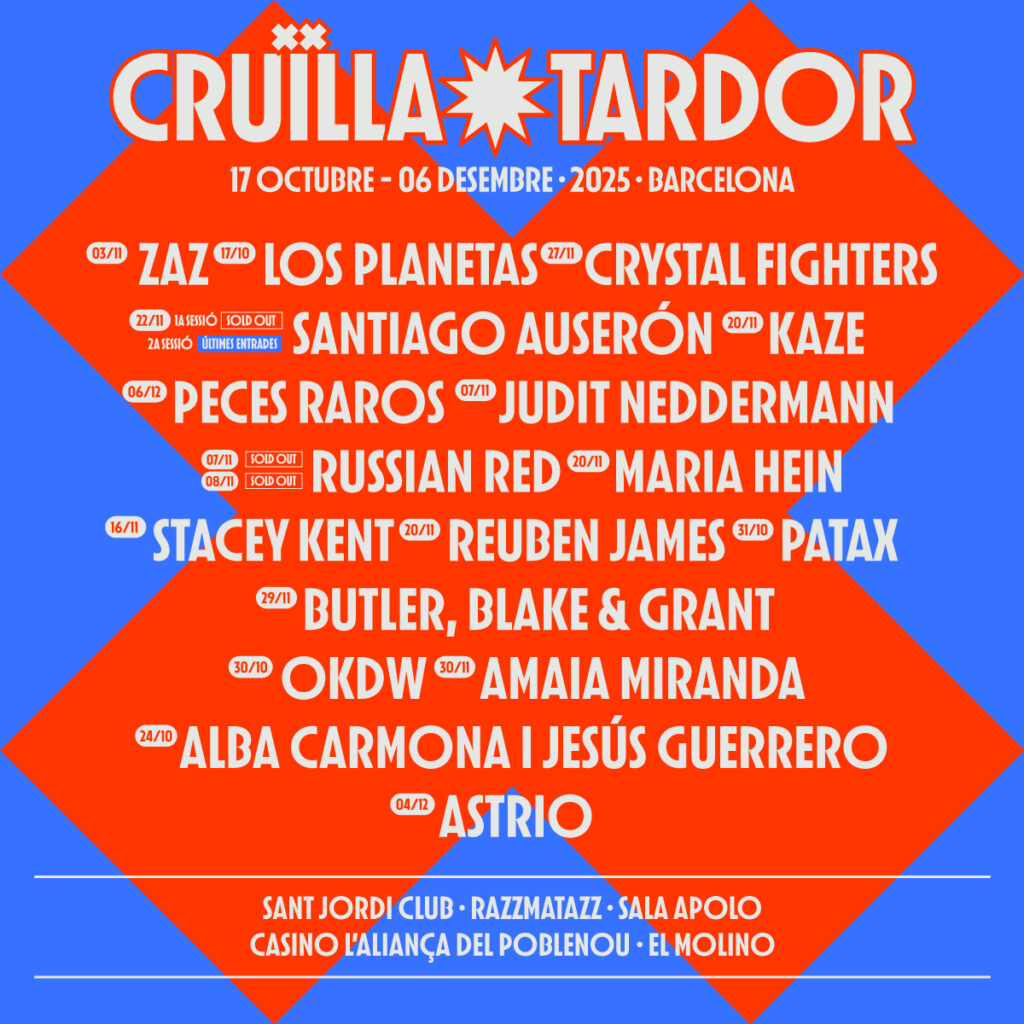 Cruïlla Tardor 2025 del 17 de octubre al 6 de diciembre