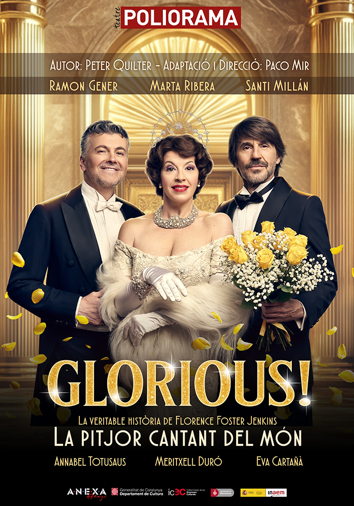 GLORIOUS! Florence Foster Jenkins, la peor cantante del mundo, a partir del 7 de noviembre en el Teatre Poliorama