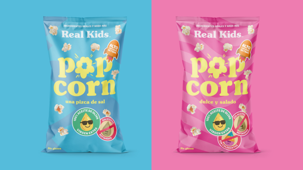 Llegan a España las palomitas 100% naturales para niños de Real Kids