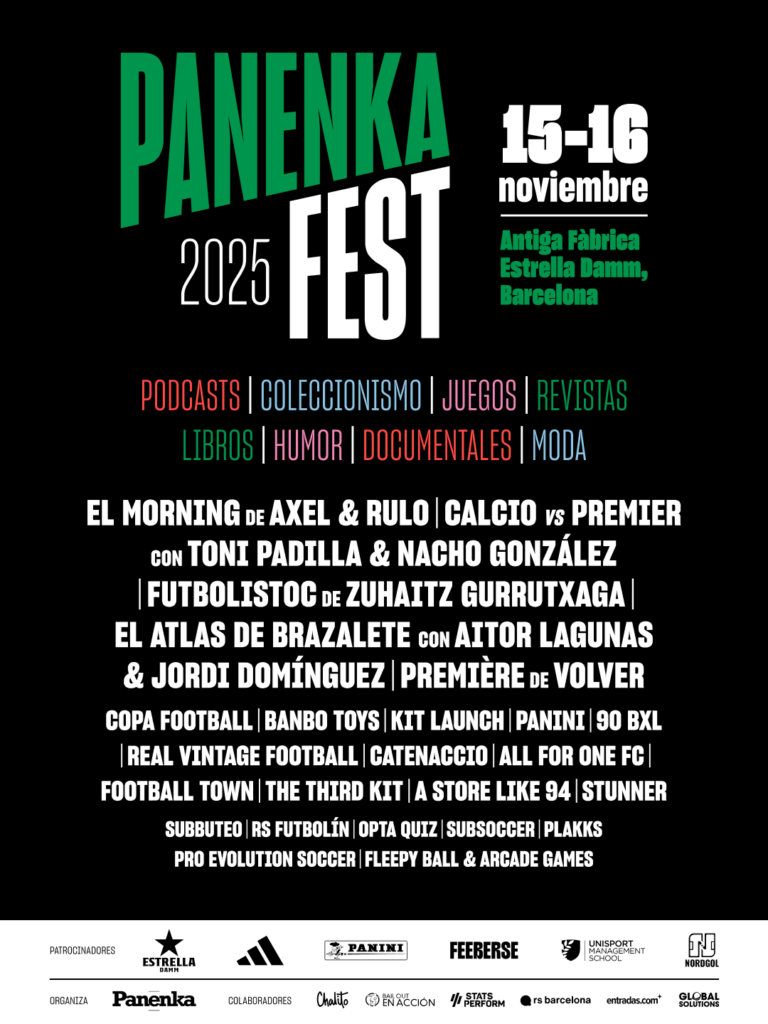 El fin de semana del 15 y 16 de noviembre, Panenka lanzará la primera edición del PanenkaFest, el primer festival dedicado a la cultura del fútbol en España.