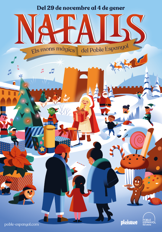 El Poble Espanyol se convierte en un universo navideño lleno de magia y fantasía del 29 de noviembre al 4 de enero