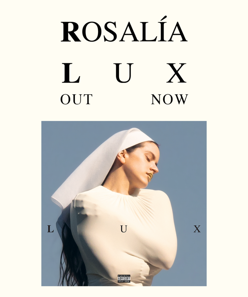 LUX TOUR 2026, ROSALÍA-Palau Sant Jordi 13, 15, 17 y 18 de abril