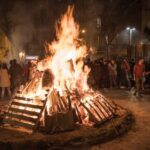 Foguerons de Sant Antoni de Sa Pobla en Gràcia el 31 de enero