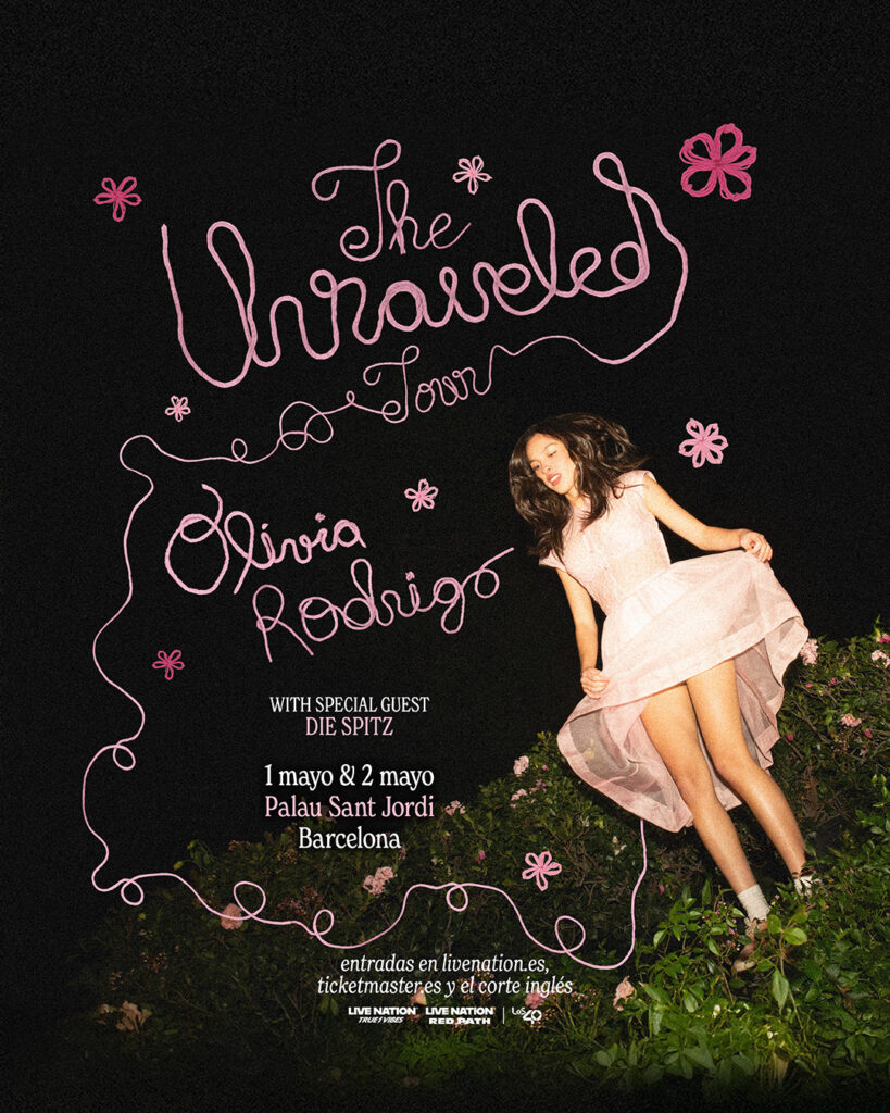 Olivia Rodrigo traerá ‘The Unraveled Tour’ a Barcelona: única ciudad en España los días 1 y 2 de mayo de 2027