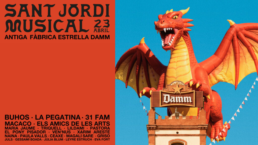 Regresa el Sant Jordi Musical de Estrella Damm con una cartelera destacada