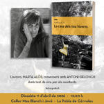 Presentació del nou llibre de Marta Alòs, dissabte, 11 d’abril, a les 12 del migdia, el Celler Mas Blanch i Jové