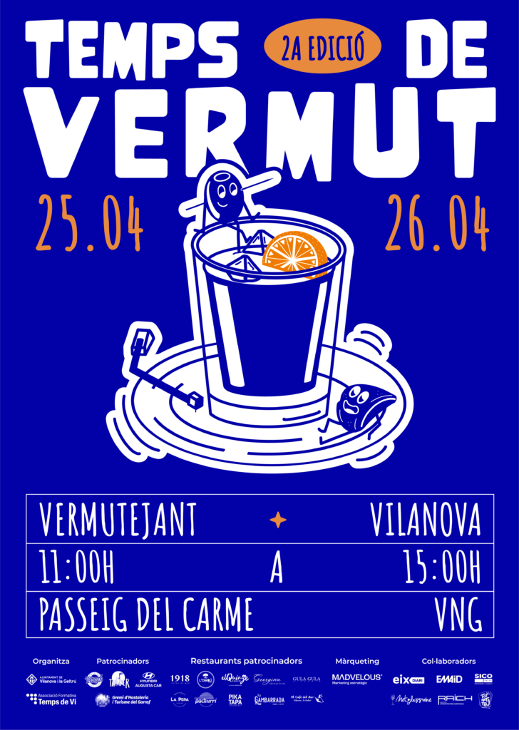 Vilanova i la Geltrú celebra la diversitat del vermut amb la segona edició de Temps de Vermut 25 i 26 d’abril