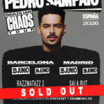 El brasileño Pedro Sampaio aterriza esta semana en Barcelona y Madrid con todas las entradas agotadas 23 y 24 de junio en Razzmatazz 2 (Barcelona) y el 25 y 26 de junio en la Sala But (Madrid).