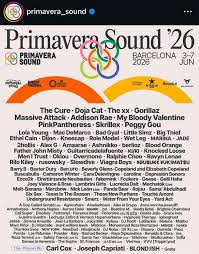 Primavera Sound Barcelona del 3 al 7 de junio