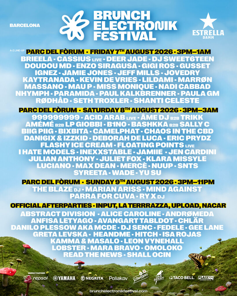 El Brunch Electronik Festival celebra su macro-evento anual en el Parc del Fòrum Barcelona 7, 8 y 9 de agosto de 2026