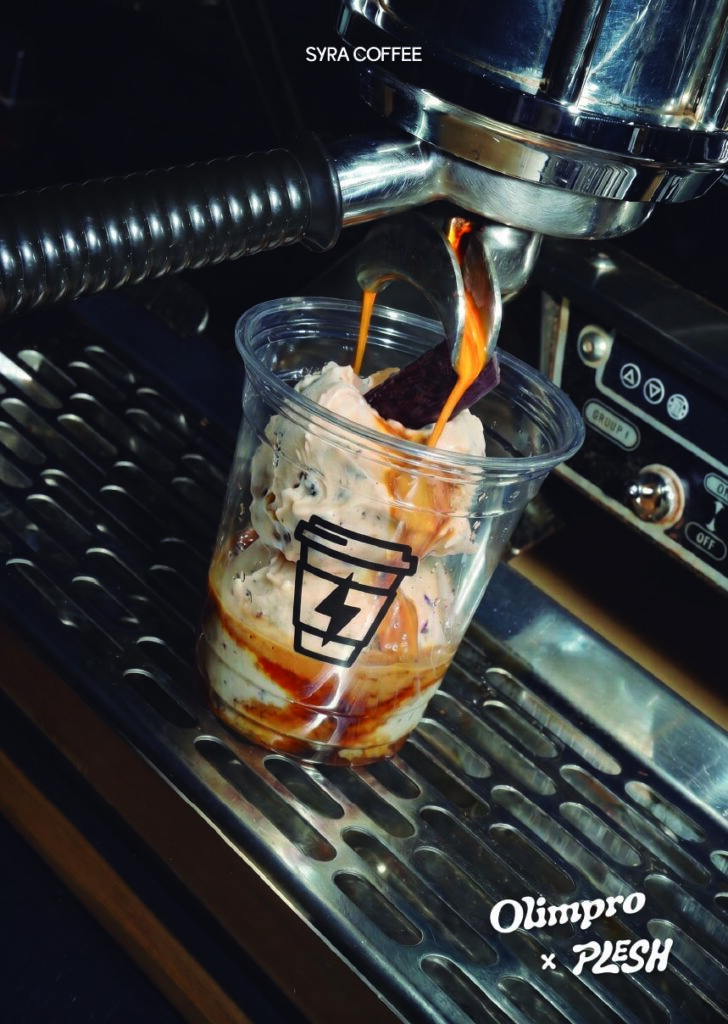El nuevo helado de Plesh y Olimpro se lanza en Syra Coffe una experiencia única para dar la bienvenida al verano.