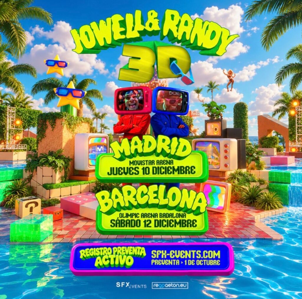 Jowell & Randy traen a España su show ‘3D’ con conciertos enMadrid y Barcelona