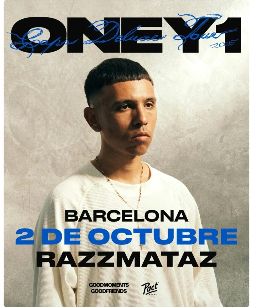 Oney1 debuta en Barcelona con un show especial el 2 de octubre en la Sala Razmatazz
