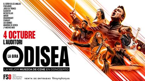 Film Symphony Orchestra estrena Odisea en Barcelona, un viaje musical por las grandes bandas sonoras del cine el 4 de octubre