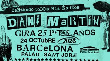 Dani Martín en el Palau Sant Jordi de Barcelona 23 y 24 de octubre