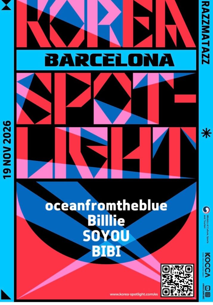 Korea Spotlight vuelve a Barcelona el 19 de noviembre con SOYOU, BIBI, Billlie y oceanfromtheblue